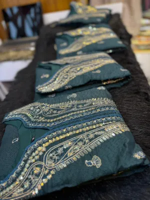 Quata Fabric Embroidery Party Set